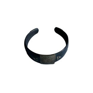 Black Wood and Brass Moroccan Bracelet